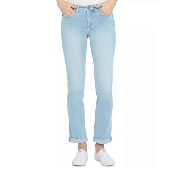 NYDJ Sherry Slim Ankle Cuff Jeans Size 4 - Picture 1 of 10